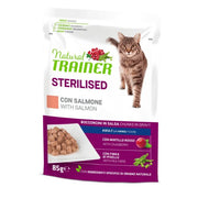 Natural Trainer Adult Sterilised Salmone Bocconcini In Salsa Busta 85g-1