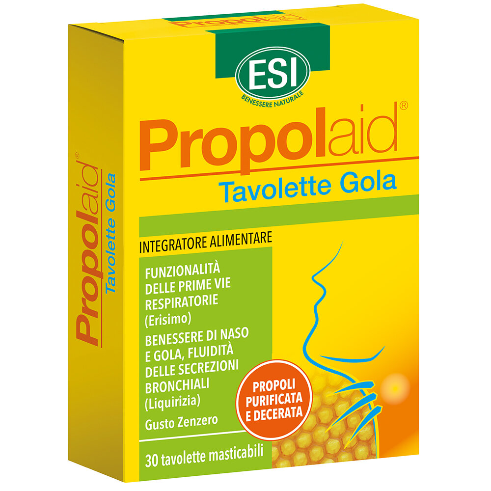 Esi PropolGola Zenzero 30 Tavolette Masticabili-1