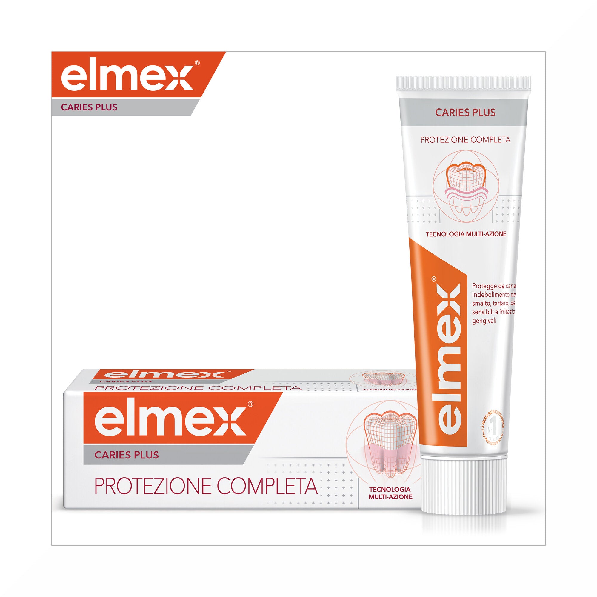 Elmex Dentifricio Carie Plus Protezione Completa 75 ml-1