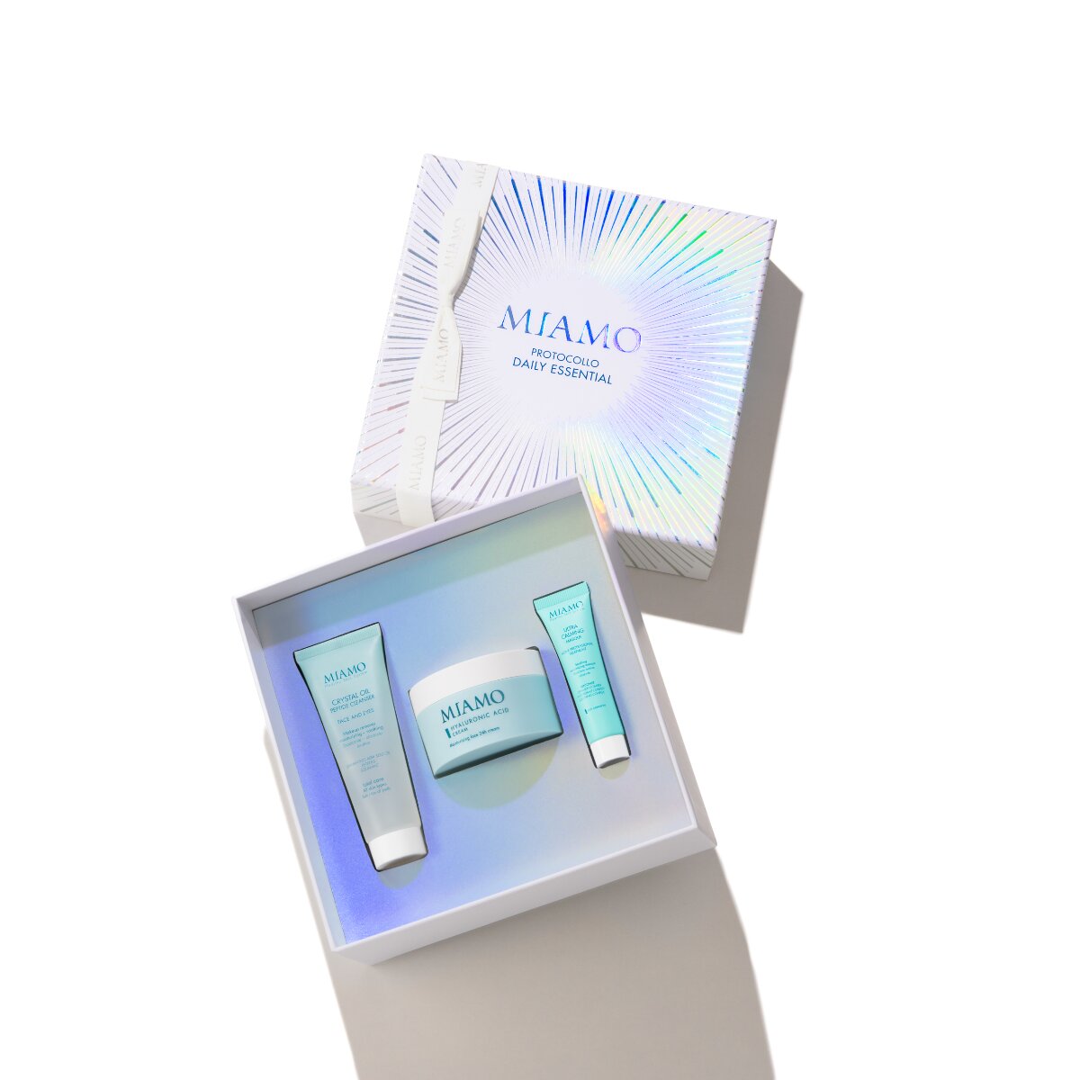 Miamo Cofanetto Daily Essential Hyaluronic Cream 50ml + Crystal Oil Peptide Cleanser 50ml + Ultra Calming Masque 10ml-2