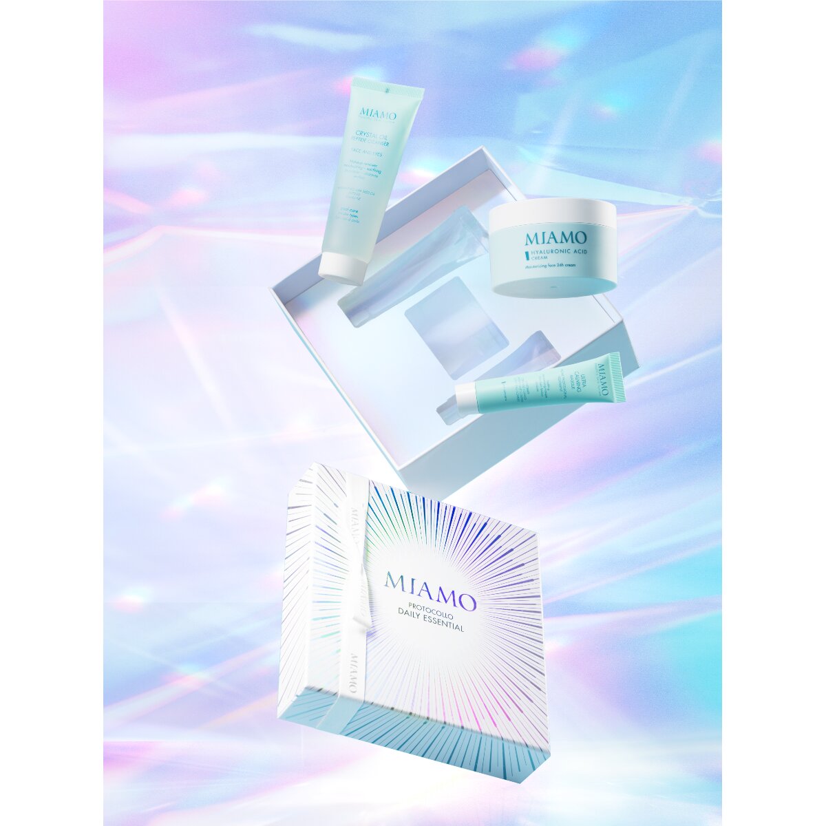 Miamo Cofanetto Daily Essential Hyaluronic Cream 50ml + Crystal Oil Peptide Cleanser 50ml + Ultra Calming Masque 10ml-3
