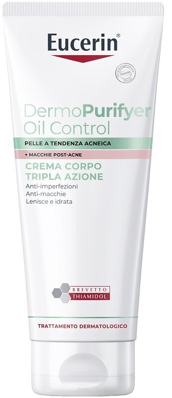Eucerin DermPurifyer Oil Control Crema Corpo Tripla Azione Anti-Imperfezioni 200ml-1
