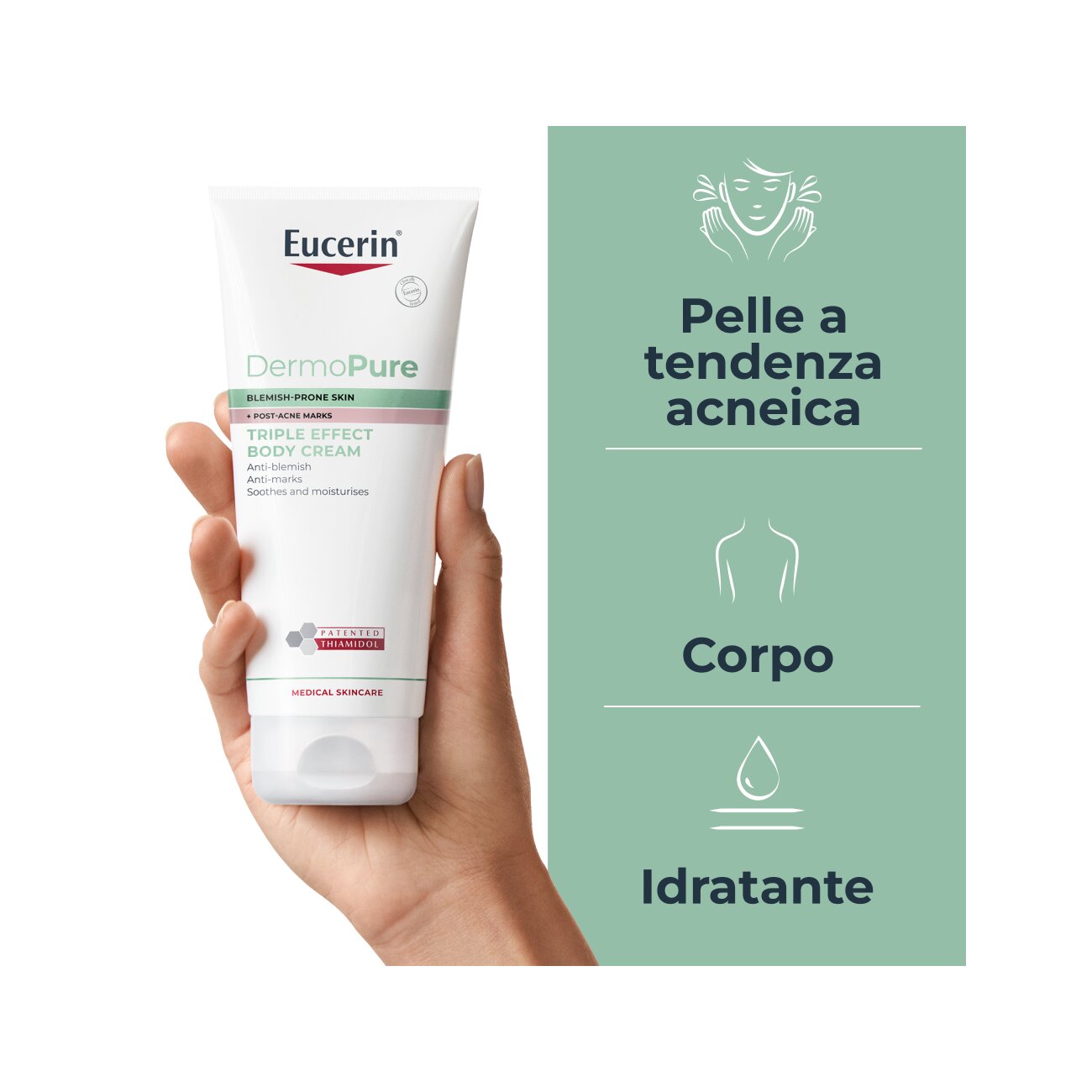 Eucerin DermPurifyer Oil Control Crema Corpo Tripla Azione Anti-Imperfezioni 200ml-4
