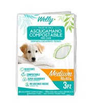 Welly Asciugamano Compostabile Medium 80x60 Cm 3 Pezzi-1