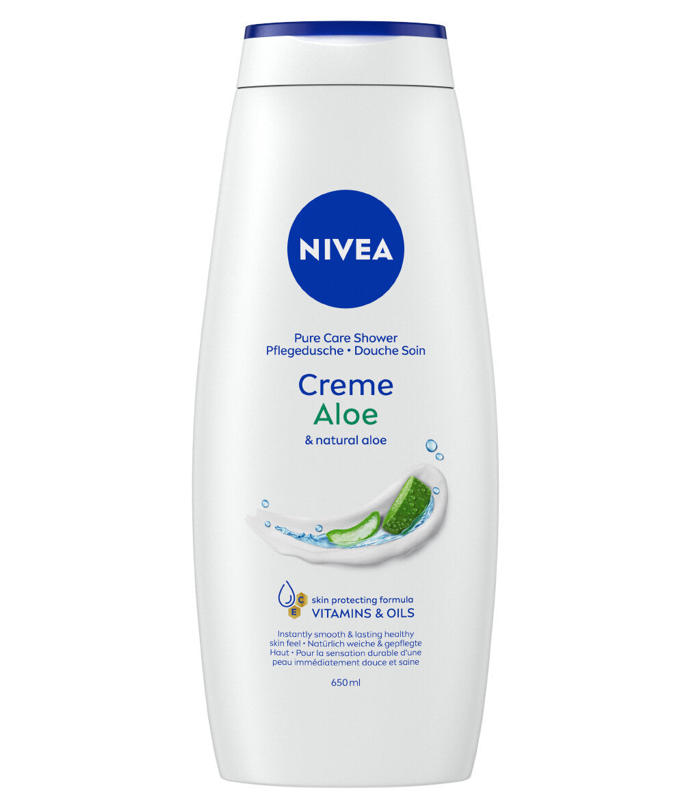Nivea Bagnodoccia Care & Aloe Bagnoschiuma Cremoso E Idratante Al Profumo Di Aloe Vera 650ml-1