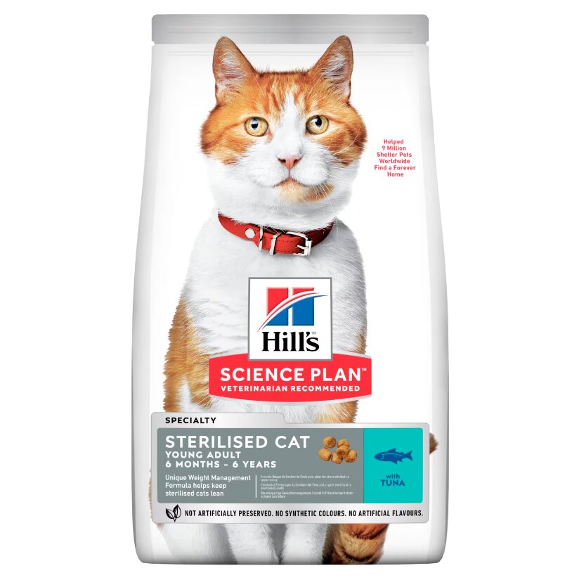 Hill's Science Plan Young Adult Sterilised Cat Alimento per Gatti con Tonno 300g-1