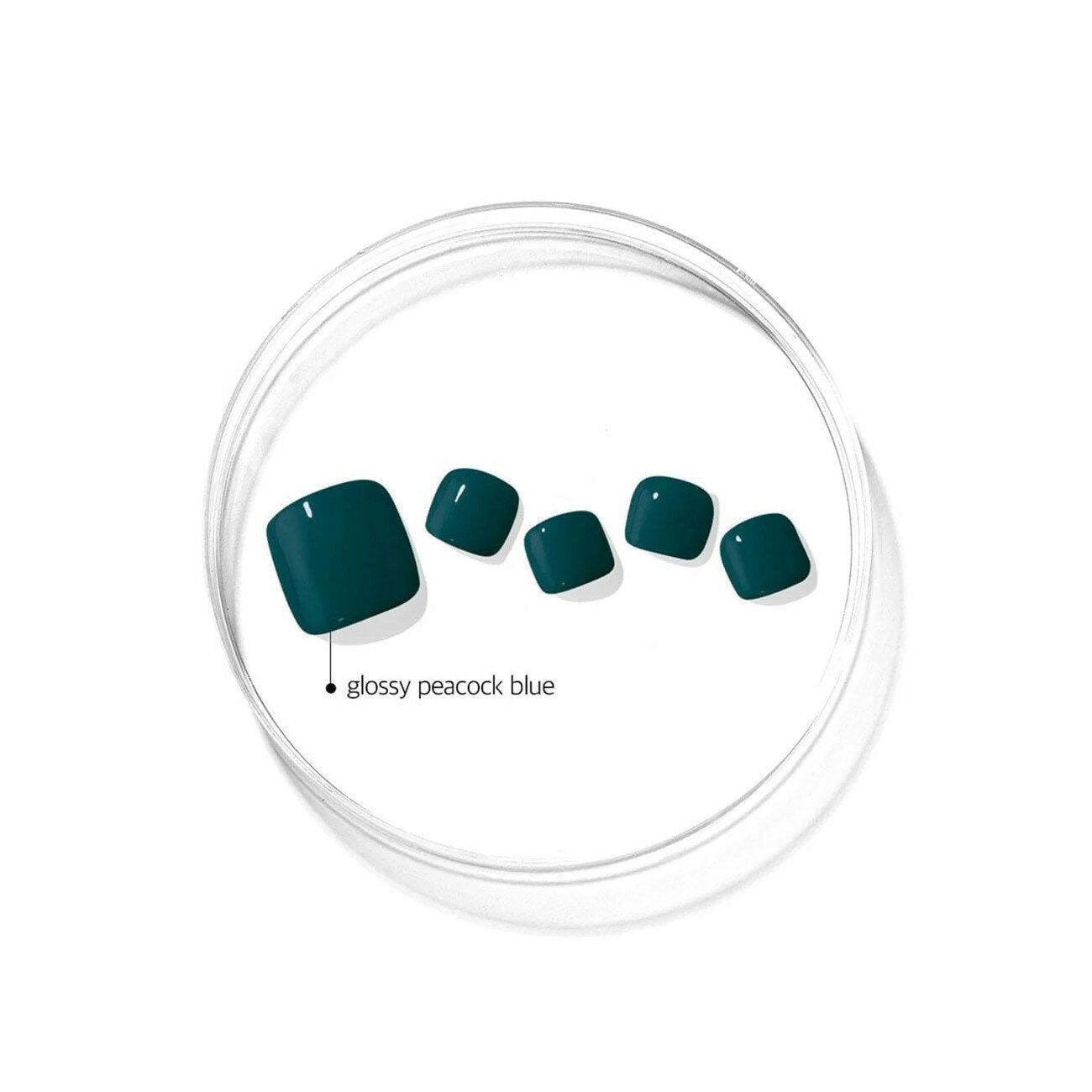 Ohora Gel Nails Smalto Per Piedi In Gel Adesivo N Peacock Blue-1