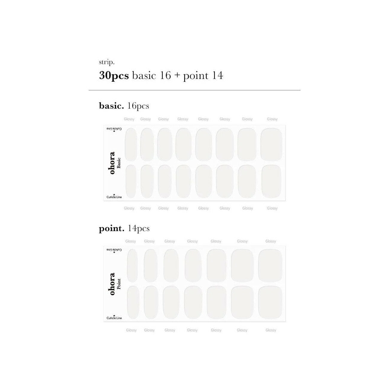 Ohora Gel Nails Smalto Per Piedi In Gel Adesivo N White-3