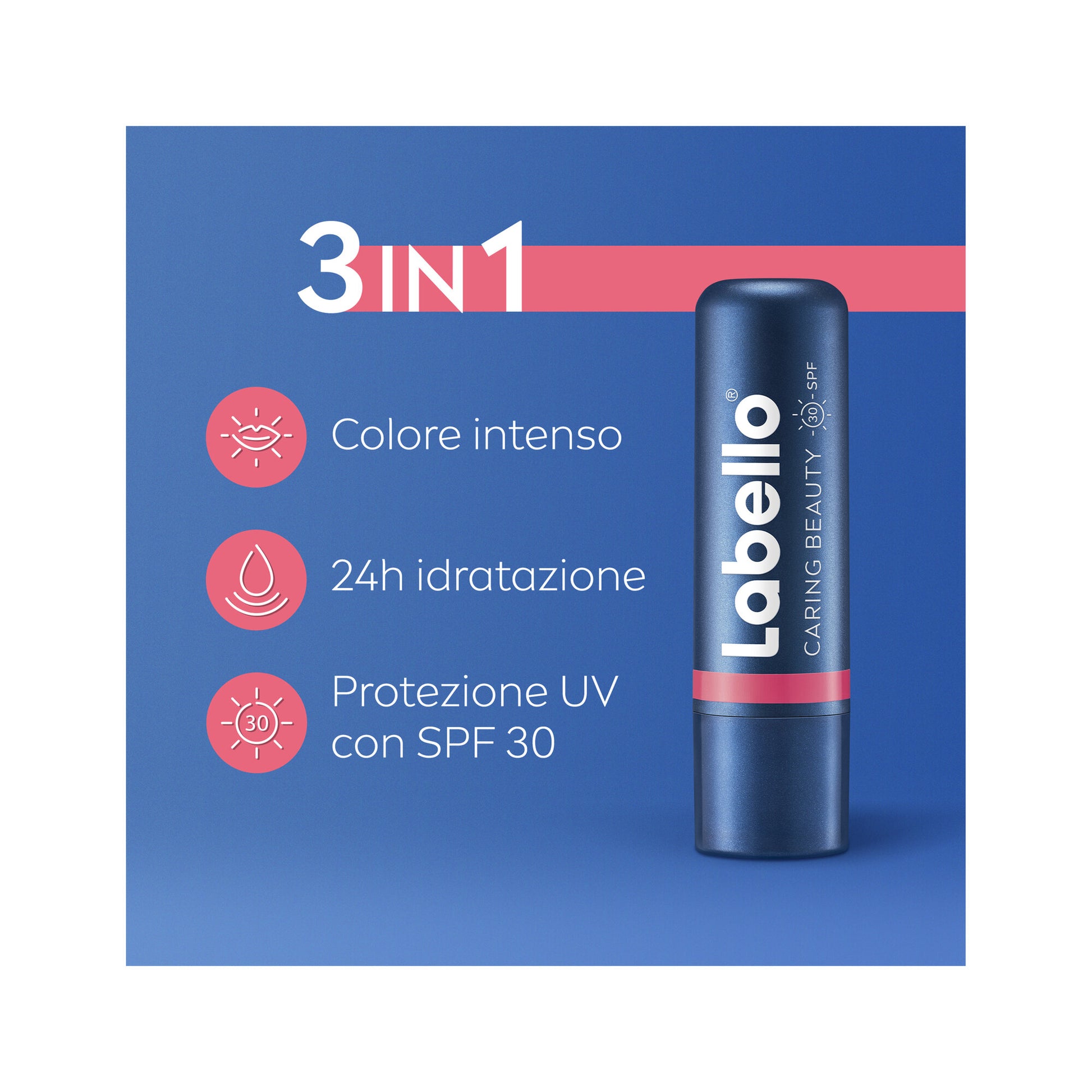 Labello Caring Beauty Lip & Cheek Nude Pink Spf30 Burrocacao Labbra E Guance Colorato Rosa 4,8g-2