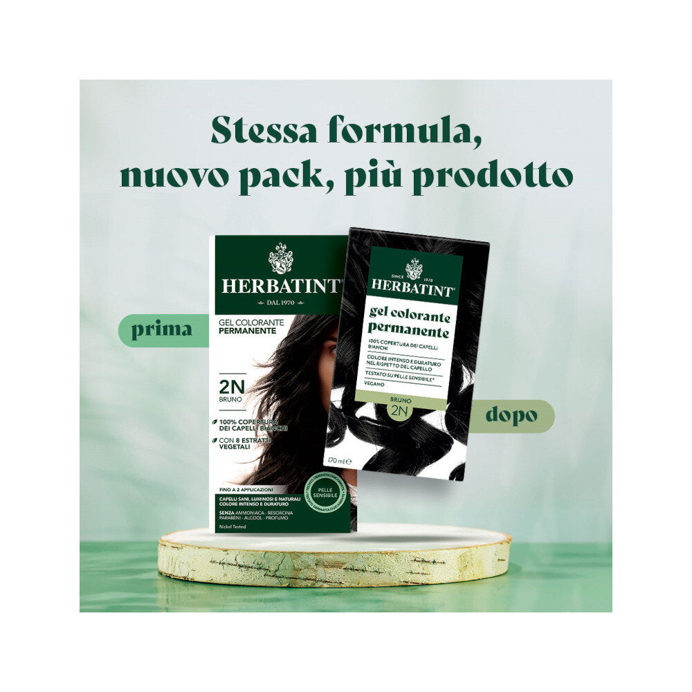 Herbatint Gel Colorante Permanente 2N Bruno 170ml-6