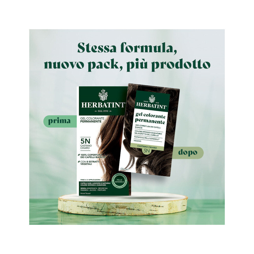 Herbatint Gel Colorante Permanente 5N Castano Chiaro 170ml-6
