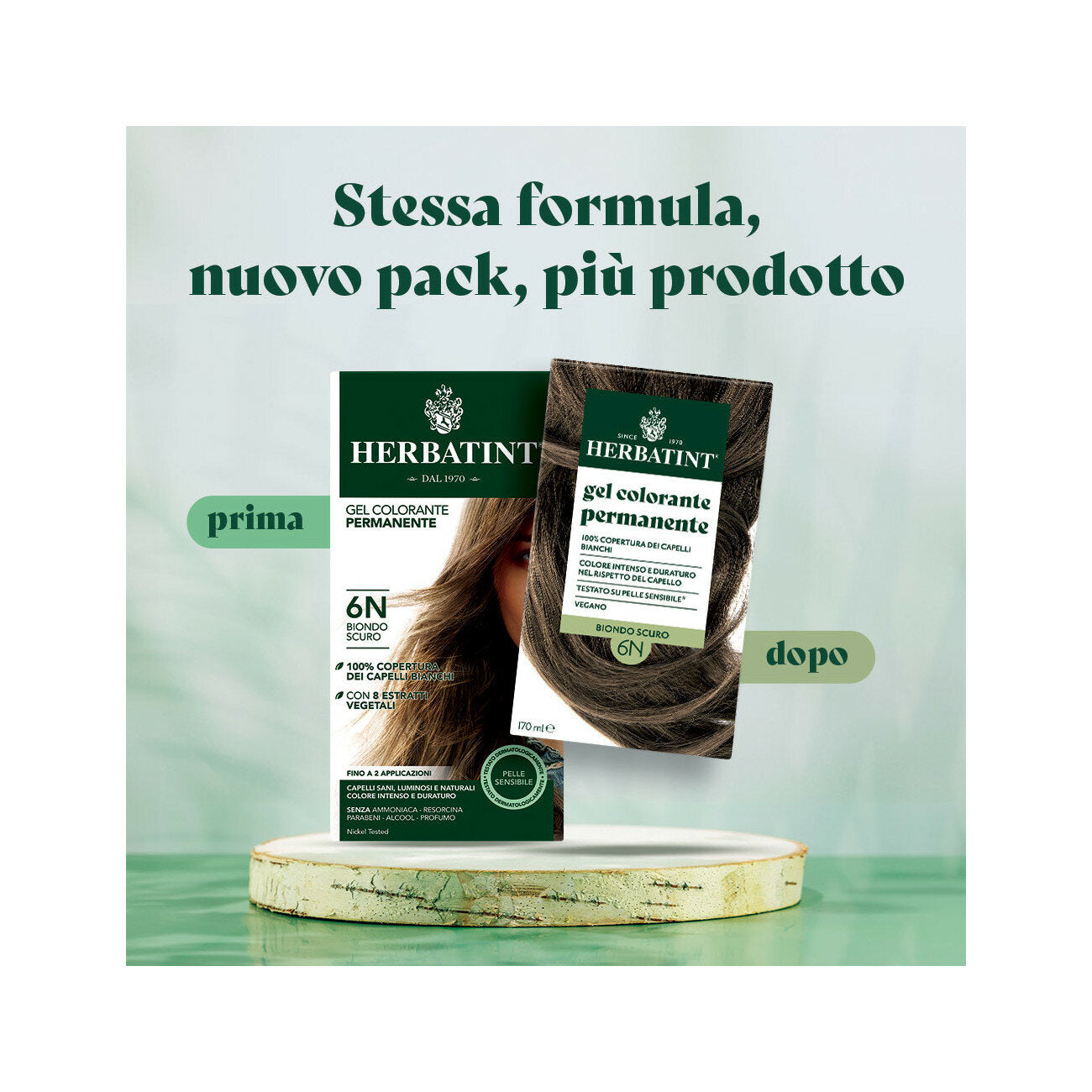 Herbatint Tintura Per Capelli Gel Permanente 6N Biondo Scuro 170ml-6