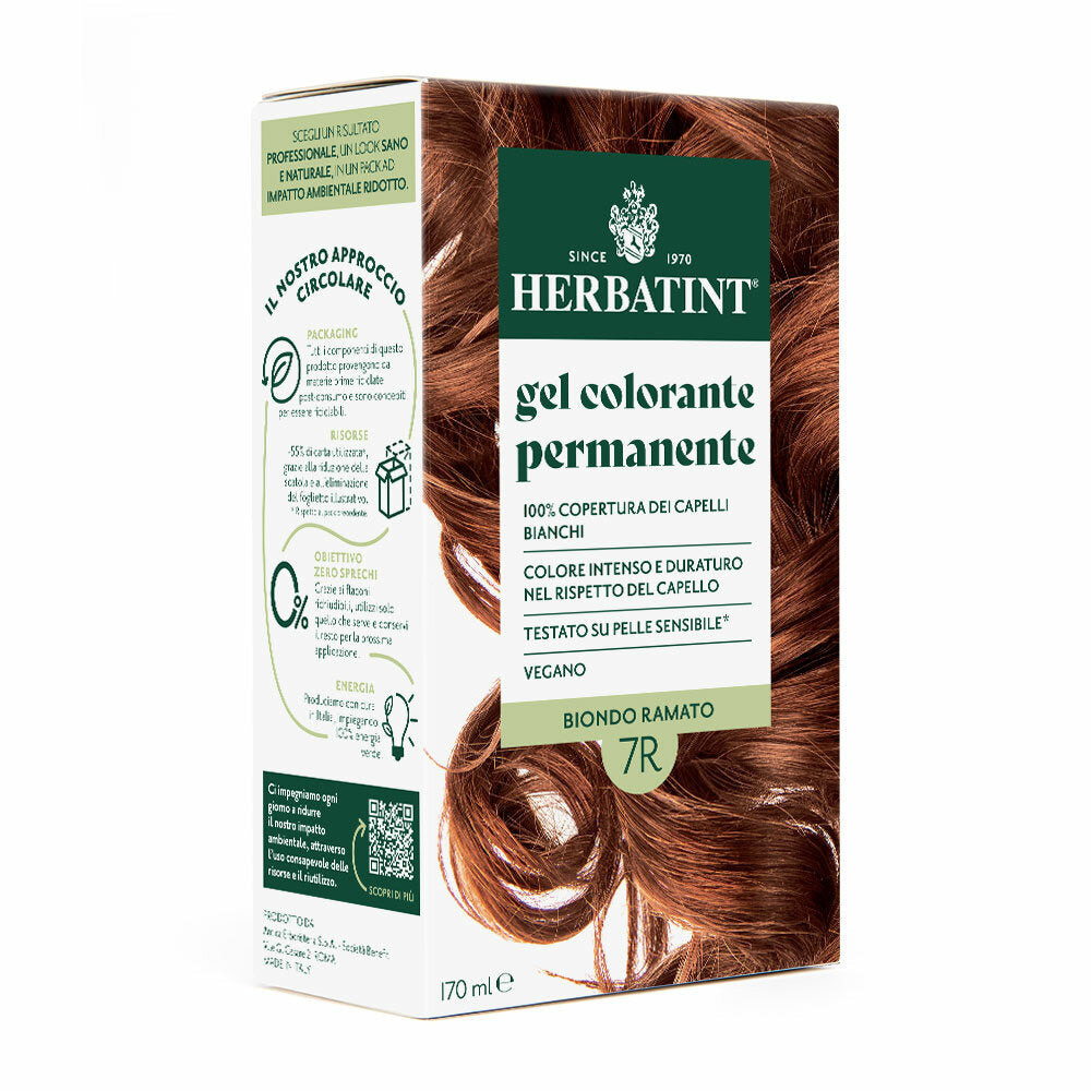 Herbatint Tintura Per Capelli Gel Permanente 7R Biondo Ramato 170ml-1