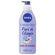 Nivea Crema-olio Fiori Di Ciliegio & Olio Di Jojoba Crema Corpo Idratante 48h E Profumata 400ml-1