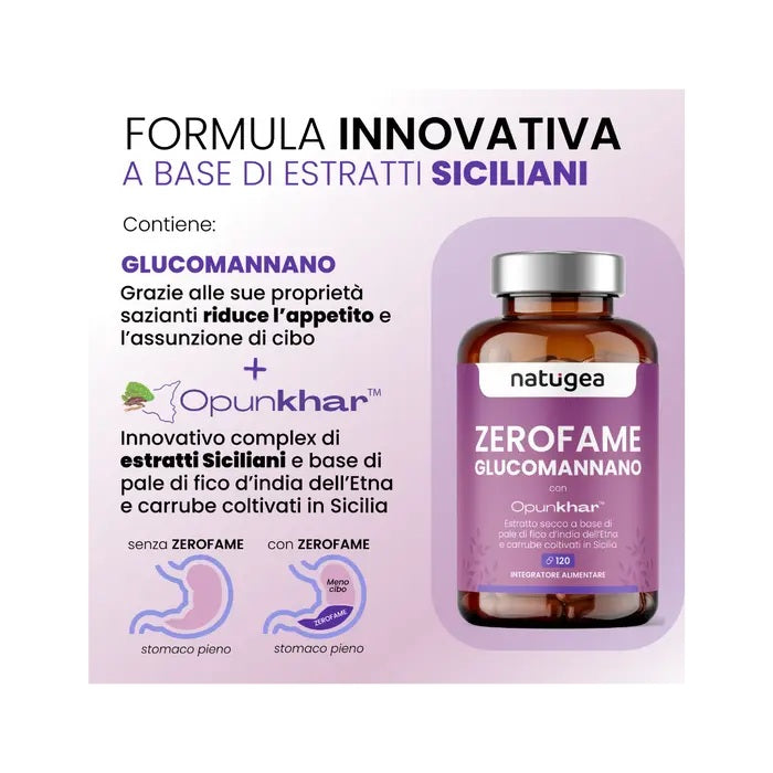 Natugea Glucomannano Arricchito Con Pale Di Fico D'india Dell'etna E Carrube Siciliane Vegano 120 Compresse-11