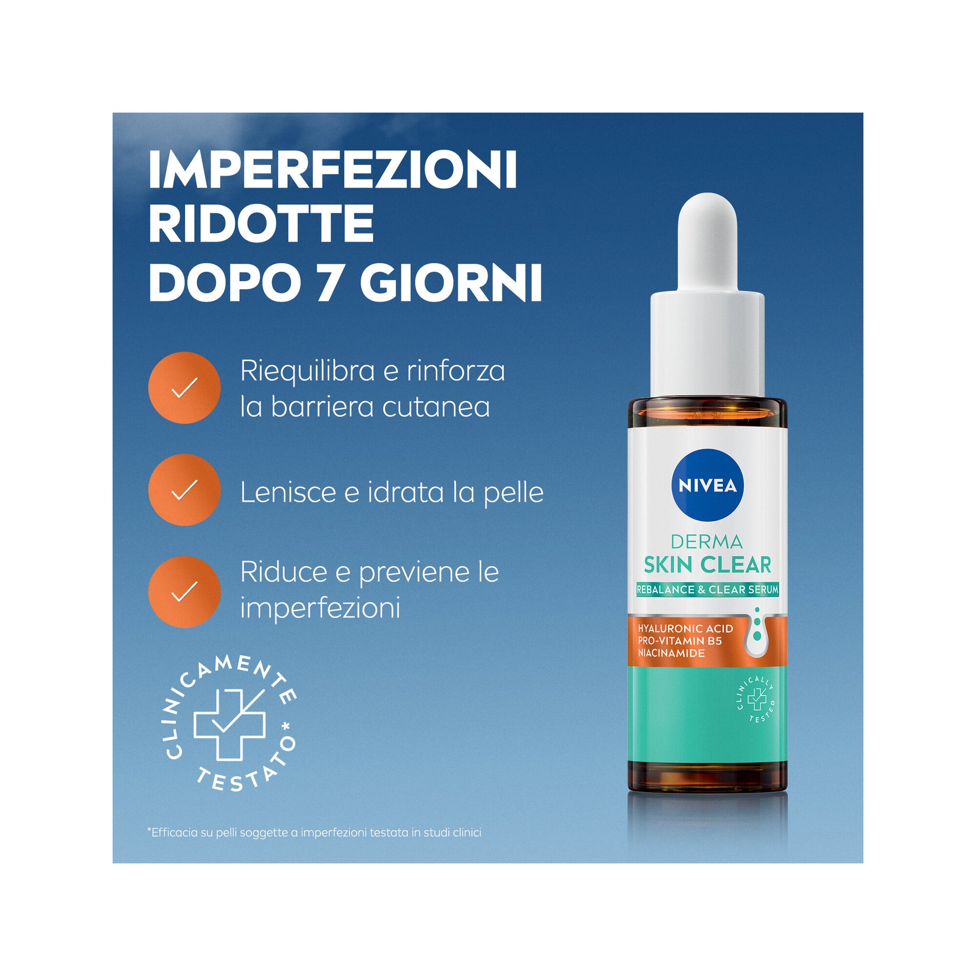 Nivea Derma Skin Clear Siero Viso Perfezionante & Riequilibrante Per La Cura Della Pelle 30ml-2