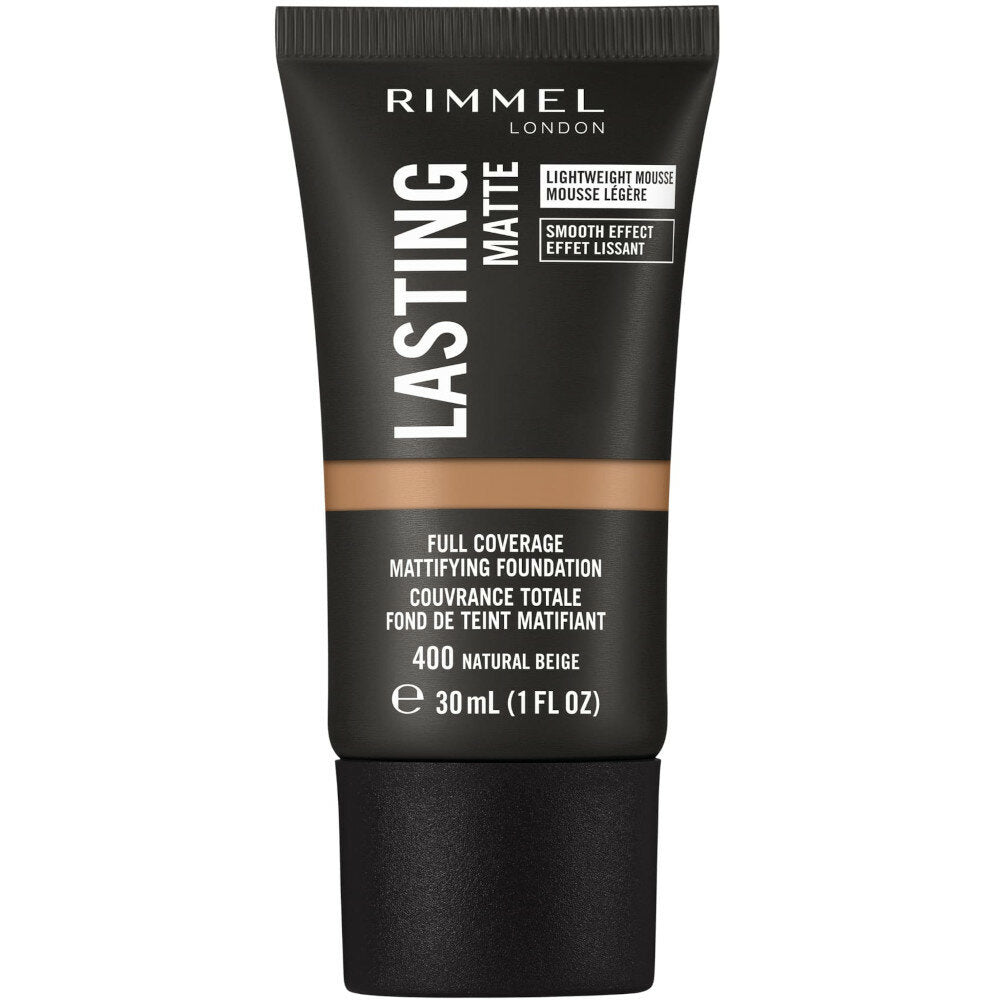 Rimmel Fondotinta Lasting Matte 400 Natural Beige 30ml-2
