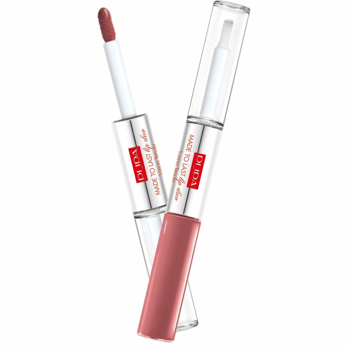 Pupa Made to Lip Duo Rossetto liquido Colore&Topcoat waterproof n. 010 Vintage Pink-2