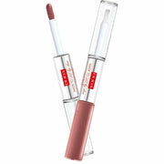 Pupa Made to Lip Duo Rossetto liquido Colore&Topcoat waterproof n. 011 Natural Brown-2
