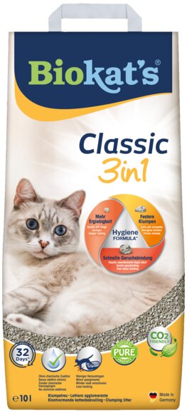 Biokat's Natural Classic 3in1 lettiera in argilla naturale per gatti 10kg-2