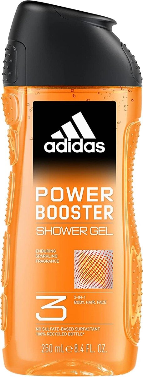 Adidas Power Booster Gel Doccia Bagnoschiuma 3in1 250ml-1