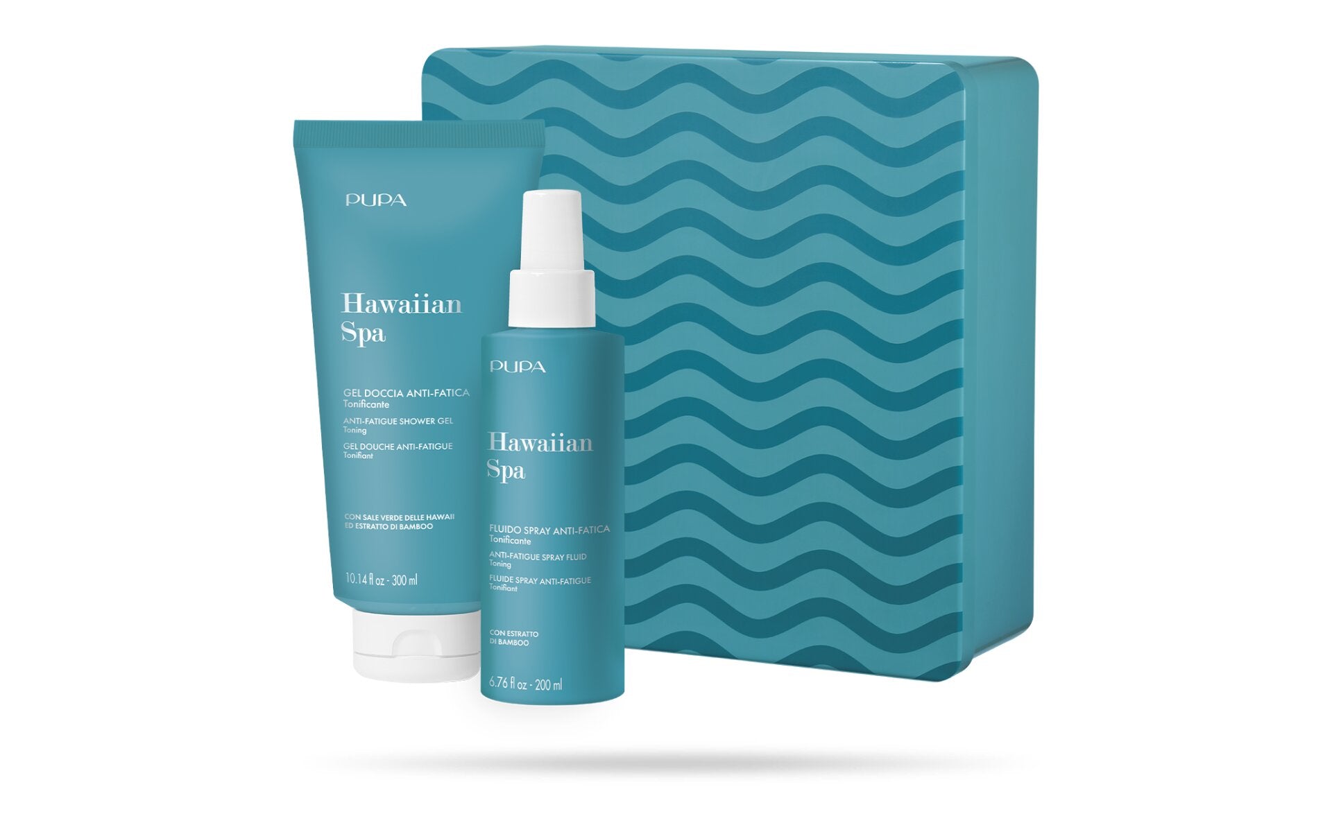Pupa Kit 2 Hawaiian Spa Gel Doccia 300ml + Fluido Spray 200ml-1