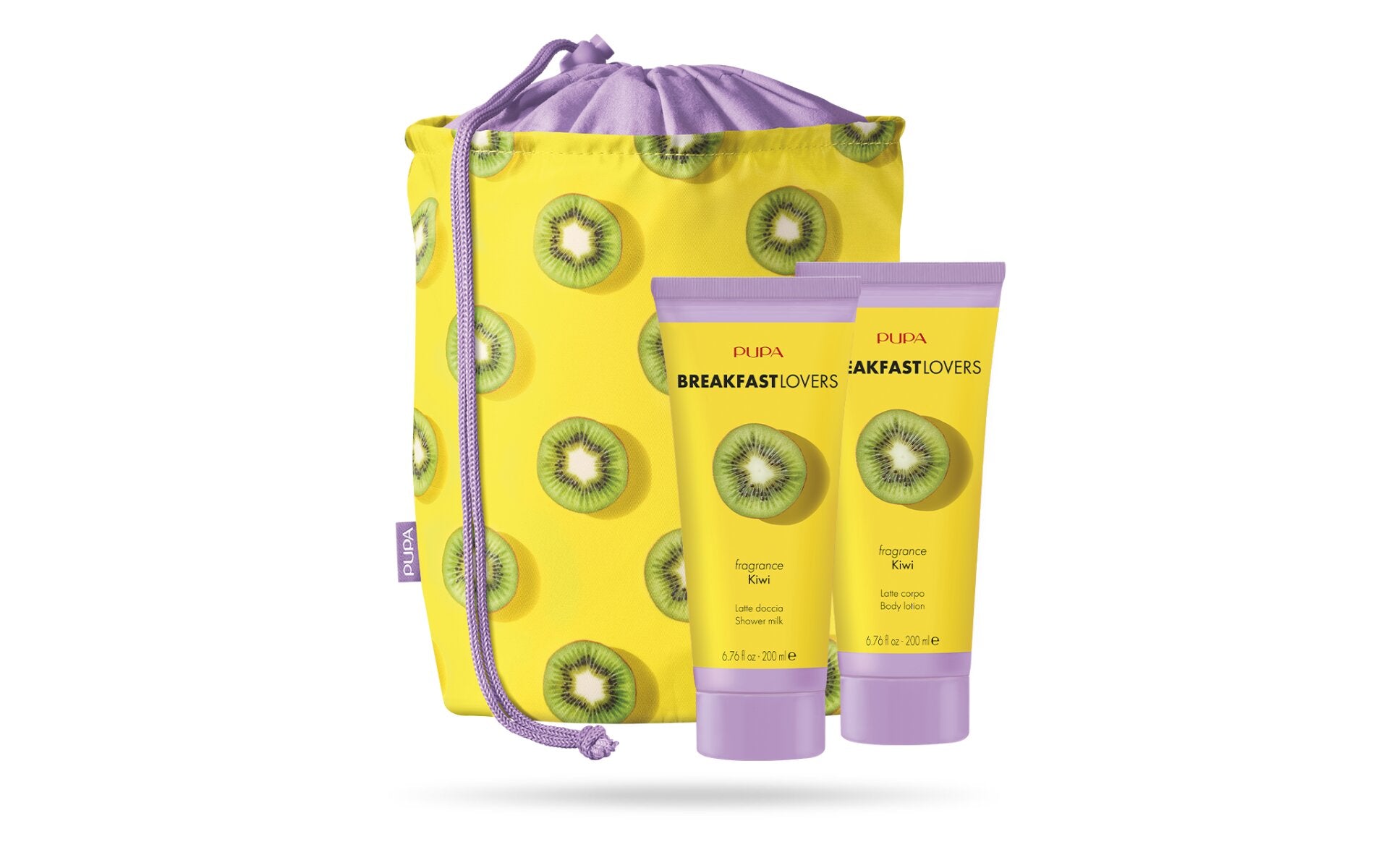 Pupa Breakfast Lovers Kit 1 Latte Doccia 200ml+Latte Corpo 200ml 005 Kiwi-1