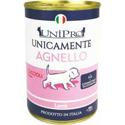 Unipro Unicamente Agnello Cibo Umido Cani Cuccioli Barattolo 400g-1