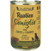 Unipro Rustico Coniglio Orzo Farro Cibo Cane Adulto Barattolo 400g-1