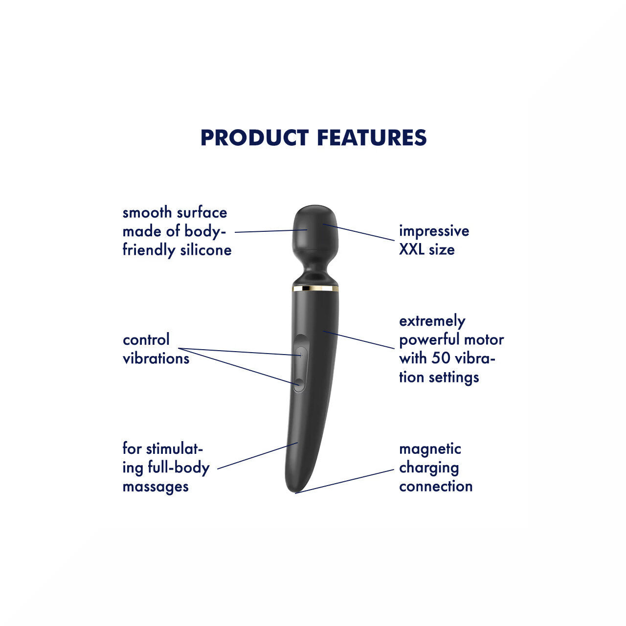 Satisfyer Wand-er Woman Vibratore Nero-11