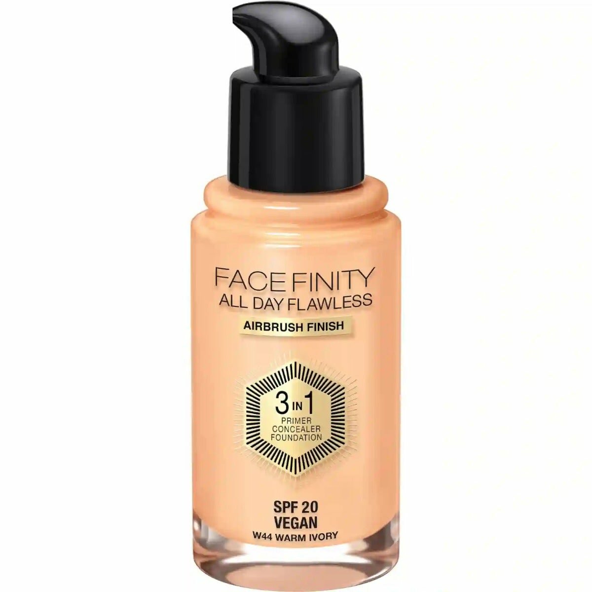 Max Factor Fondotinta Facefinity All Day Flawless 3in1 44 Warm Ivory 30ml-2