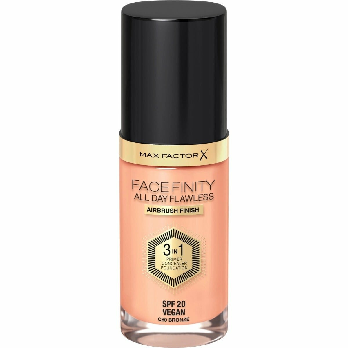 Max Factor Fondotinta Facefinity All Day Flawless 3in1 80 Bronze 30ml-1