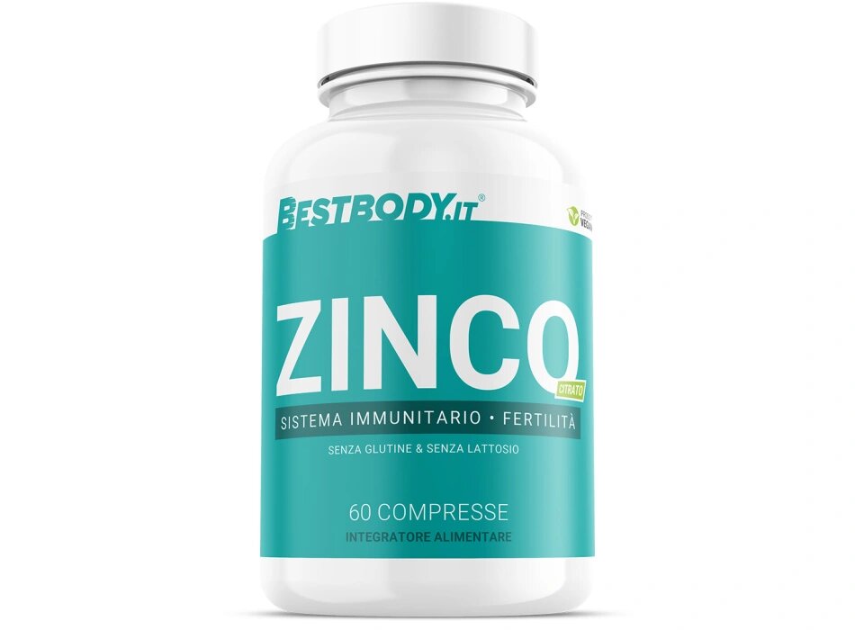 BestBody Zinco Integratore Di Zinco Citrato 40mg 60 Compresse-1