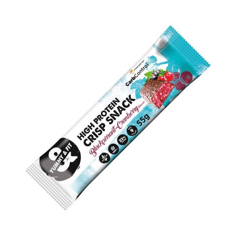 Forpro High Protein Crisp Snack Gusto Ribes Nero & Mirtillo Rosso 55g-1