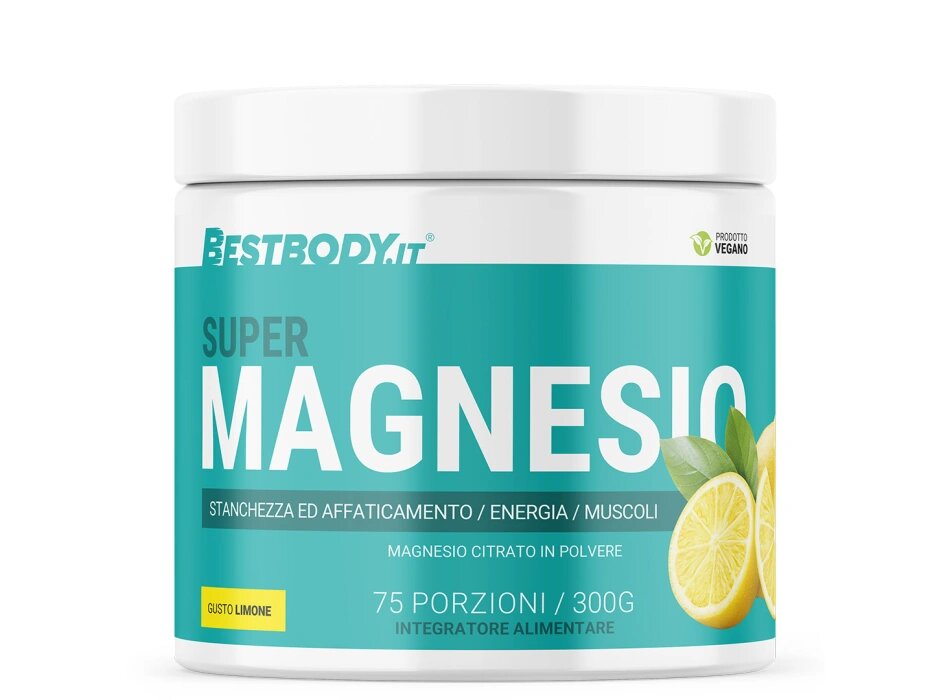 BestBody Super Magnesio Magnesio Citrato In Polvere 300g Gusto Limone-1