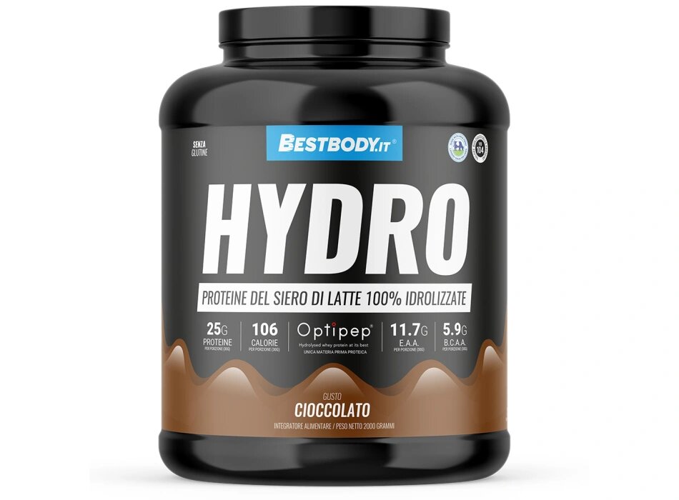 BestBody Hydro PRO Proteine del Latte Idrolizzate Optipep DH4 Gusto Cioccolato 2 Kg-1