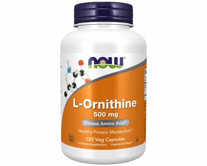 Now Foods L-Ornithine 500mg 120 Capsule-1