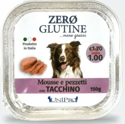 Unipro Zero Glutine Cane Con Tacchino 150g-1