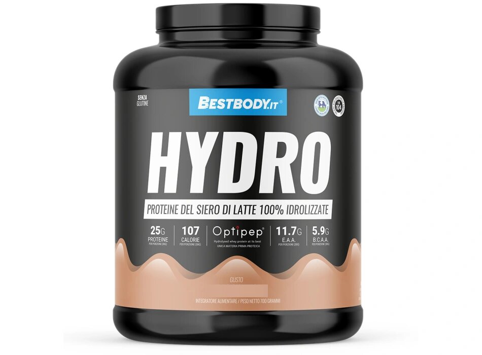 BestBody Hydro PRO Proteine del Latte Idrolizzate Optipep DH4 Gusto Wafer Nocciola 700g-1