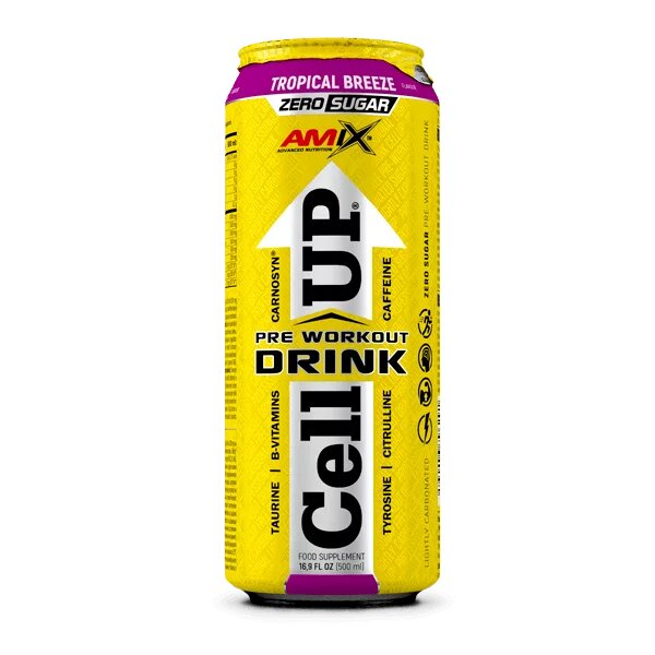 Newtritions CellUp Pre-Workout Drink Frutti Tropicali 500ml-1