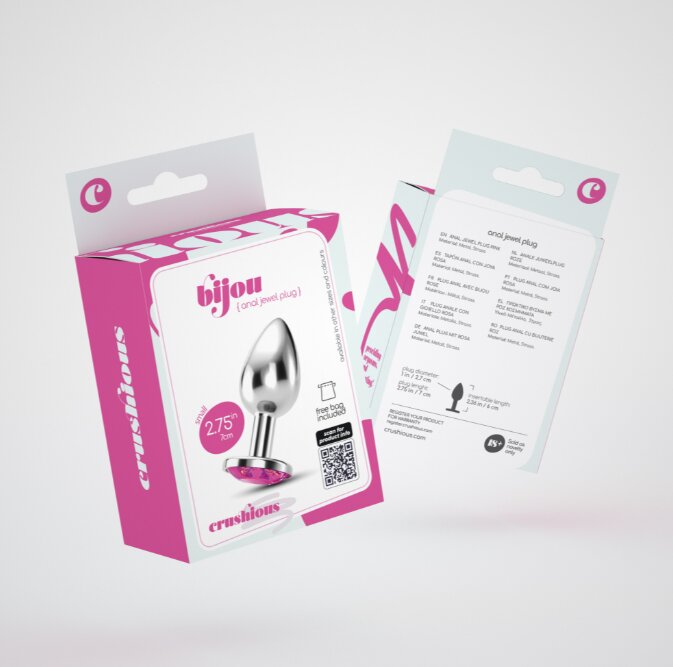 Crushious Plug Anale Gioiello Bijou Rosa Piccolo-5