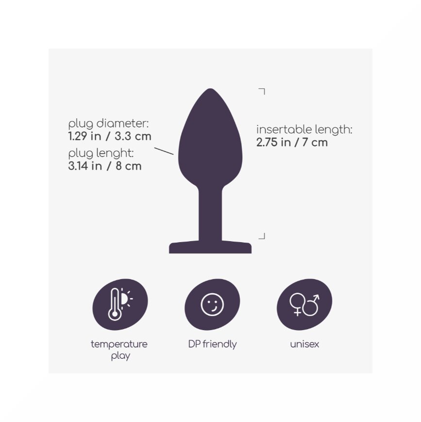 Crushious Plug Anale Bijou Gioiello Rosso Medio-4