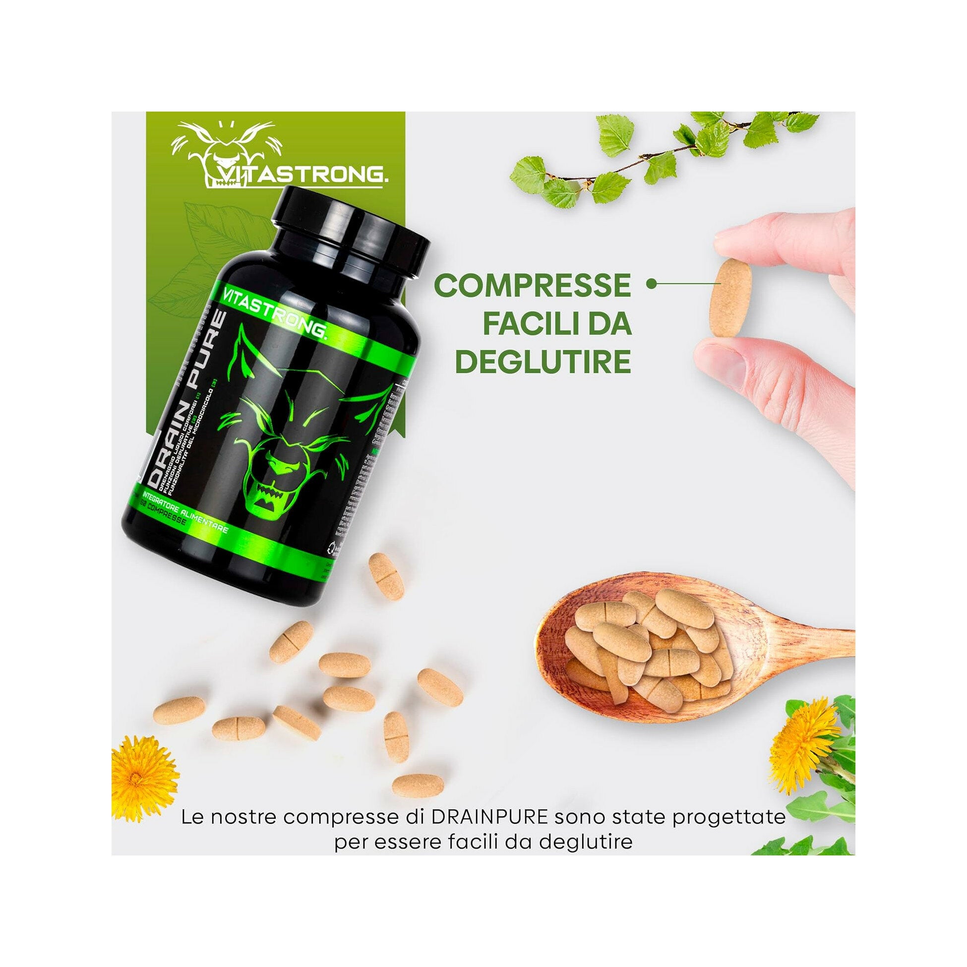 Vitastrong Drain Pure 60 Compresse-4