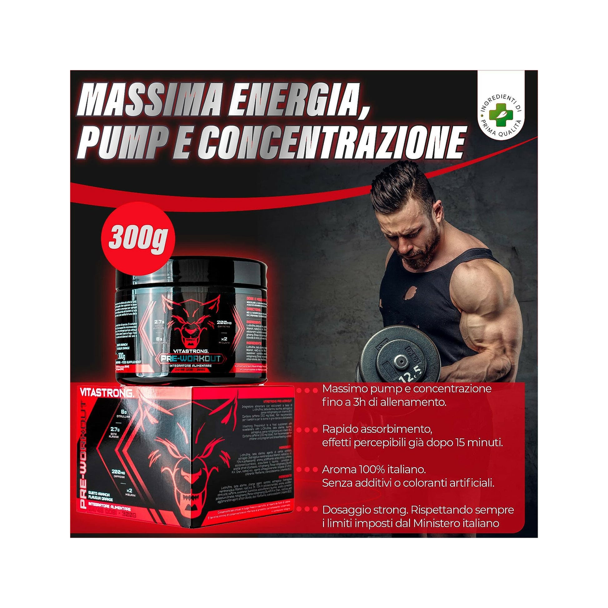 Vitastrong Preworkout 300g-2