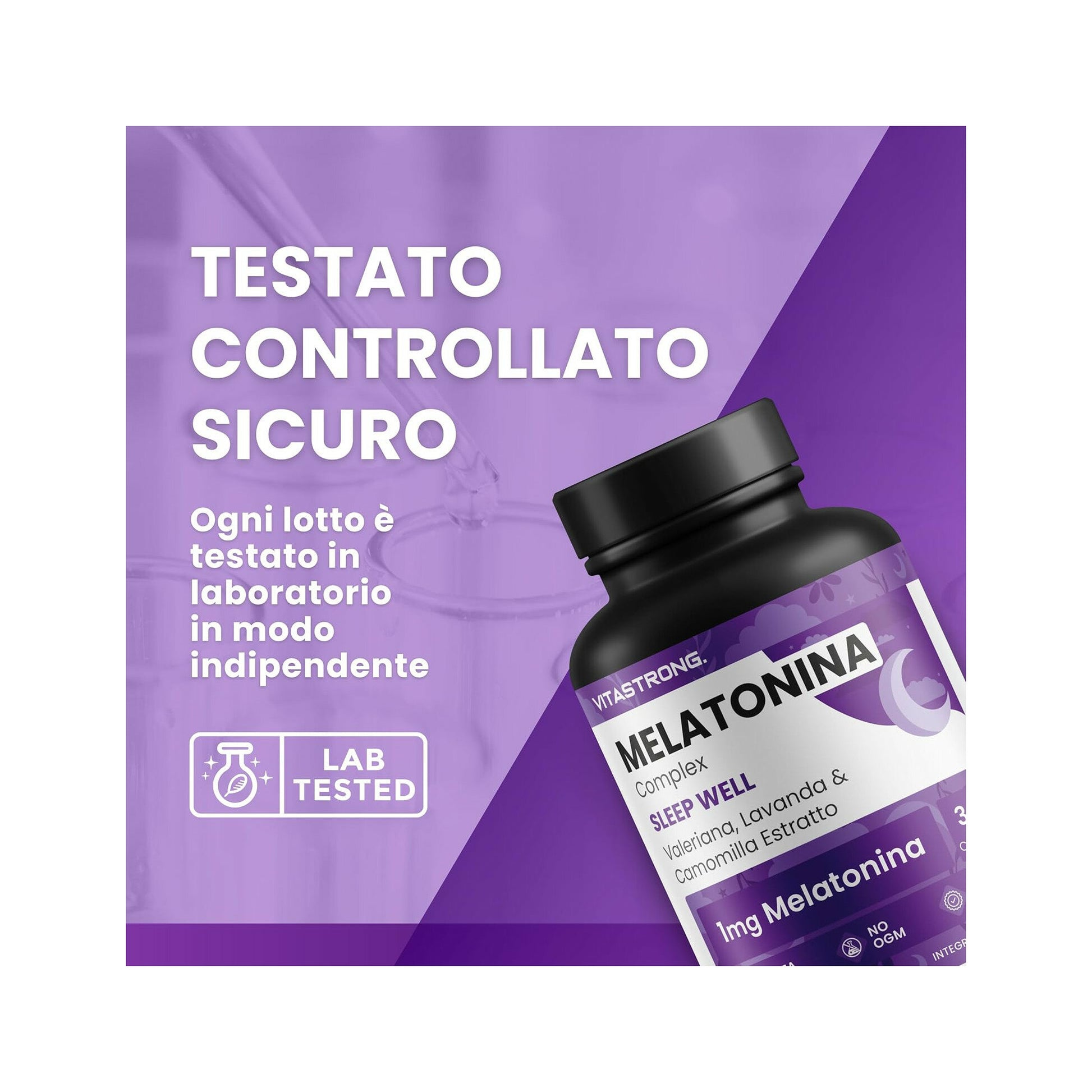 Vitastrong Melatonin Complex 365 Compresse-6