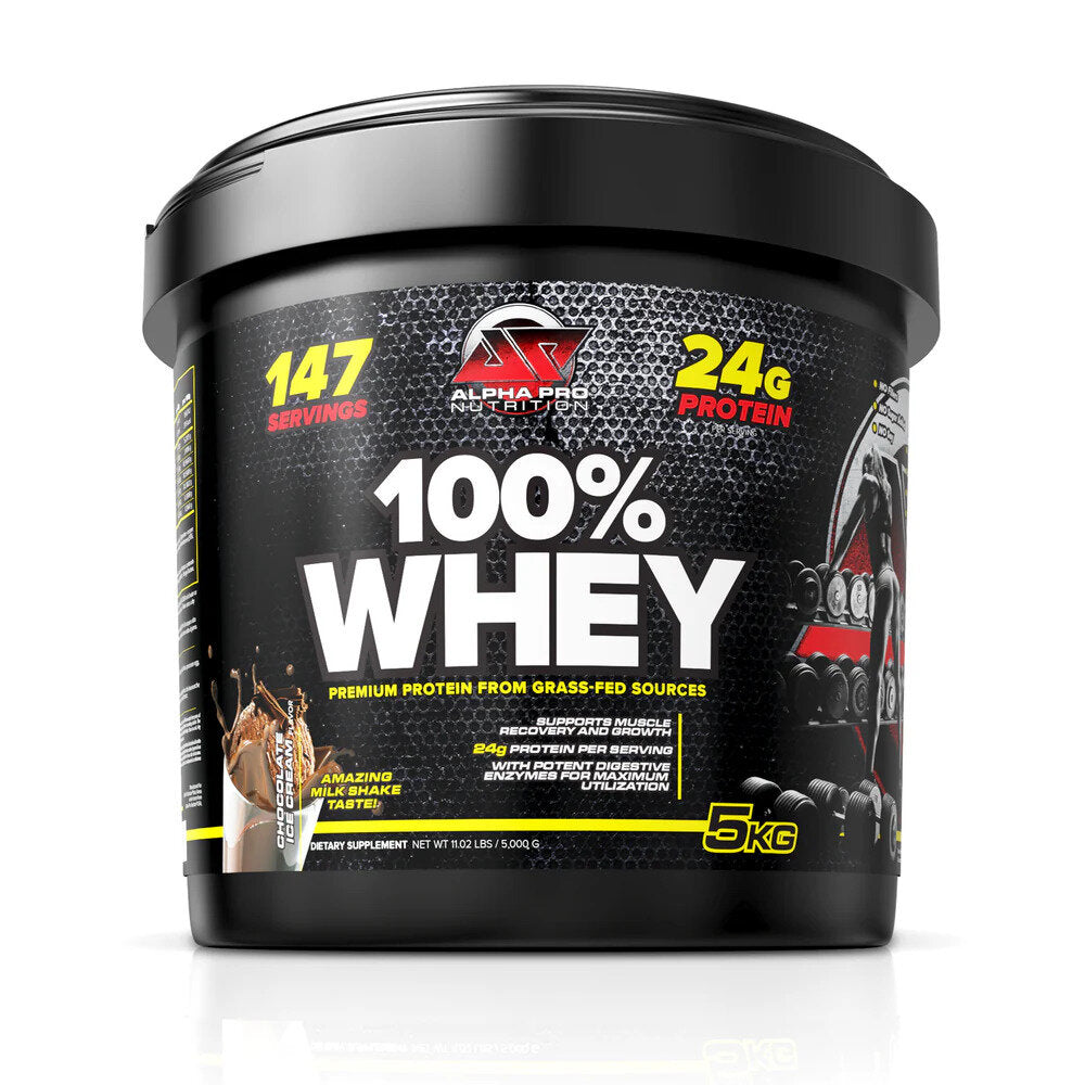 Alpha Pro Nutrition 100% Whey Protein Chocolate Ice Cream 5kg-1