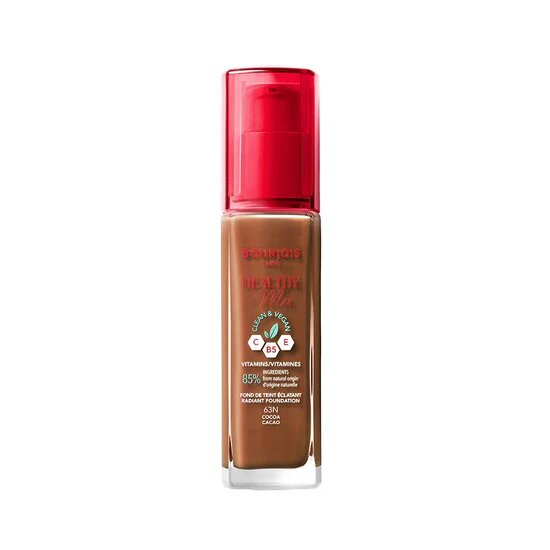 Bourjois Healthy Mix Clean Fondotinta 63 N Cocoa 30ml-1