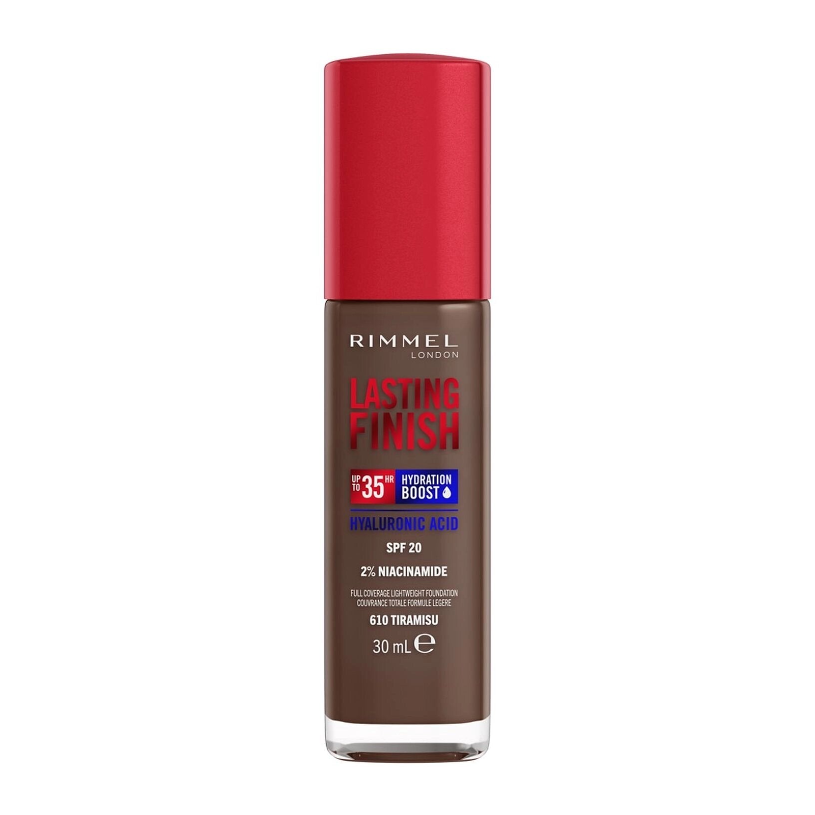 Rimmel Fondotinta Lasting Finish 35h Con Acido Ialuronico 610 Tiramisu 30ml-1