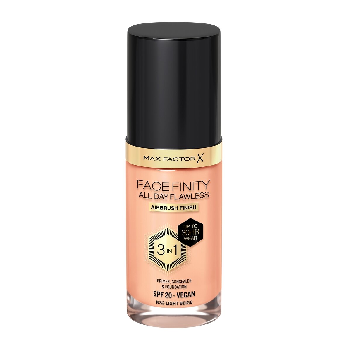 Max Factor Fondotinta Facefinity All Day Flawless 3In1 C30 Porcelain 30ml-1