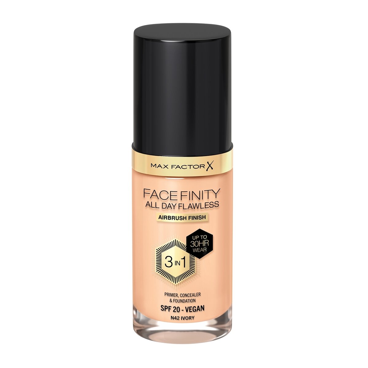 Max Factor Fondotinta Facefinity All Day Flawless 3In1 N42 Ivory 30ml-1